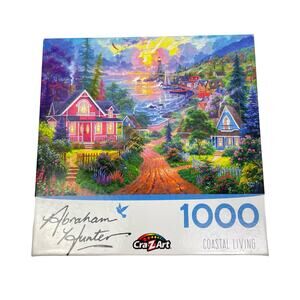 Cra-Z-Art Coastal Living by Abraham Hunter 1000 Piece Jigsaw Puzzle *Complete*